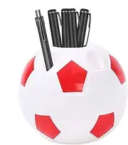 Pencil Holder for Desk | Soccer Pen Holder Multipurpose Desk Pen Organizer,Pen Storage Containers Versatile Makeup Brush Holder for School Company Home