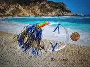 Snapper Trapper - Coral 80lb, Hula Skirt Float rig, 7/0 hook