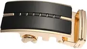 [AOKWAWALIY] Belt Fastener Leashes Belts Mens Belt for Buckle Automatic Buckle Unique Buckle Men Accessories Automatic Sliding Buckle Belt Buckle Fashion Fastener Golden