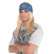 80's Love of Rock Wig & Headband Kit