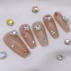 10pcs Nail Art Decor Shining Diy Nail Art Rhinestone Press on Ornament Mini