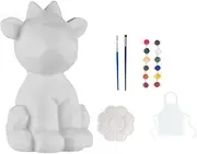 MsaHeuto Animal Painting Kit Painting Animal Figurines Arts and Crafts with Brushes Unpainted for 3, 4,5,6,7,8, 9 Years Old Girls Boys, Pony