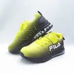 FILA 慢跑鞋 3J820Y091 中大童鞋 運動鞋 魔鬼氈 氣墊 抗菌防臭 黑黃