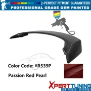 Fits 22-25 Honda Civic MD Style #R539P Passion Red Pearl LED Trunk Spoiler ABS (for: Honda Civic)