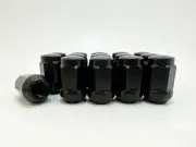 16pc Ez-Go Club Car Golf Cart Black Lug Nuts 1/2"-20 Closed End For Golf Carts