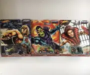 (3) Hot Wheels Premium Masters Of The Universe Mercedes, 70s Van & Bread Box