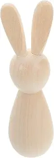 ERINGOGO DIY Easter Bunny Table Wooden Signs Hand-Painted Wooden Rabbit Ornament for Home Decor