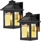 Solar Wall Lantern Motion Sensor Outdoor Lights - Waterproof for Porch, Garag...