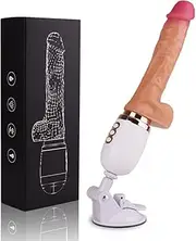 Lotta Luv Mountable Bliss: Remote Control Rechargeable Realistic Vibrating Dildo with Detachable Latch, 10 Vibration Modes, 3 Pulsating Modes for Ultimate Pleasure