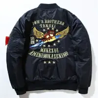 在飛比找樂天市場購物網優惠-空軍夾克 MA1外套(單件) -狐狸刺繡加厚立領男女外套3色