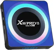 CHROX Android TV Box, Android 13.0 TV Box Rk3528quadcore 4GB RAM 64GB ROM Support 8K 3D 1080P 2.4/5.0Ghz WiFi BT5.0 10/100M Ethernet HDMI 2.0 H.265 Smart TV Box,4gb+64gb