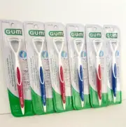 (12) GUM Dual-Action Tongue Cleaner, Tongue Scraper + Brush BULK LOT SUPERSALE!