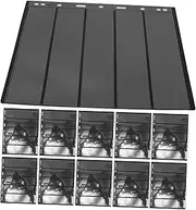 BCOATH 10 Sheets Stamp Album Binder for Collectors Stamp Collectors Page Coin Sleeves Holder Book Black