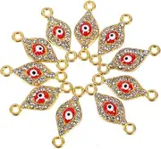 [Tofficu] Diamond Pendant DIY Jewelry Pendants Jewelry Evil Eye Charms Evil Beads Charms Bracelets Evil Eye Pendant Charms Charm Bracelets Enamel Eye Charms Golden Alloy