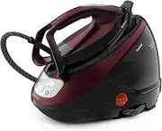 Tefal Pro Express Protect High Pressure Steam Generator Iron, 1.8 L Capacity, 7.5 Bar, 140 g/min continuous steam & 560 g/min steam boost, 2600 Watt, Removable Scale Collector, Burgundy & Black GV9230