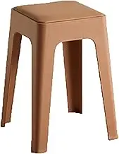 Chair 2pcs Plastic Chairs Thickened Soft Seat Square Chairs Home Stackable Stools Suitable for Dining Room and Living Room Office Chair