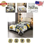 Cartoon Construction Site Bedding Set for Kids - Full Size, 3 Piece Comforter