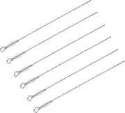 Totority 6Pcs Stainless Steel Grilling Skewers Barbecue Tools for Outdoor Cooking Durable Reusable BBQ Skewers Easy to Clean No Soaking Required for Kabobs and Meat