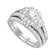 2 CTW-Diamond 1/2CT-CRD BRIDAL SET