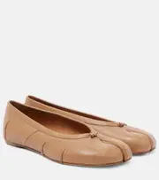 [Maison Margiela] Maison Margiela Tabi leather ballet flats AU 5 beige