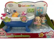 Cocomelon Musical Bathtime Playset Water Squirters Plays Bath Song JJ TomTom