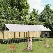Outdoor Dog Kennel with Roof Large Pet House 400x200x150 cm Weatherproof Secure