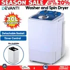 Devanti Outdoor Mini Portable Washing Machine Caravan Camping Washer Spin Dryer