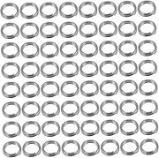 Abaodam 100Pcs O Shape Splitting Rings for Fishing Tackle Durable Link Rings Connecting Rings for Enhanced Fishing Experience