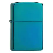 Zippo Refillable Windproof Metal Constructed High Polish Lighter Sapphire