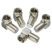 90 Degree F Male To F Female Connector Adapter Coaxial Cable RG6 RG59