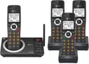 AT&T CL82418 4-Handset Cordless Phone, Bluetooth, Answering System, Call Block