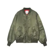 [Anine Bing] Anine Bing Leon Satin Bomber Jacket XS GREEN