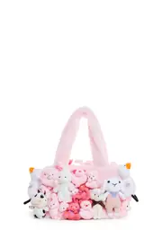 [Sugar Thrillz] Fun N' Games Plush Tote - Pink