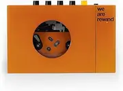 We Are Rewind Portable Bluetooth Cassette Player, Serge Orange