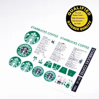 在飛比找蝦皮購物優惠-兼容樂高LEGO 3438 Starbucks定制貼紙,僅出