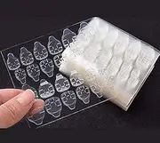 480PCS False Nail Glue Gel Stickers Transparent Acrylic Double Sided Tips DIY Fake Nail Art Adhesive Tabs for Women and Girls Nail Manicure (20 Sheets)
