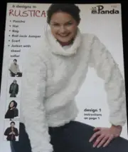 Panda 6 Ladies Knitting Patterns in Rustica Book 110