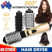 3in1 Hot Air Styler and Rotating Hair Dryer Hair Straightener Curler Brush Comb