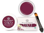 Ethnic Choice Organic 3 in 1 Lip, Eye & Cheek Tint, RedGrape Tinty Face Blush with Free Applicator, for Deep Moisturizing & Nourishing with Almond Oil & Shea Butter, 8 Gm