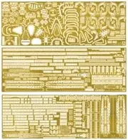 Aoshima 1/350 Scale Iron Clad Detail Up Parts for Kaohsiung Type Common Etching Set Plastic Model