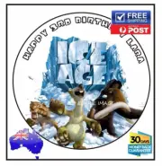 ICE AGE 2 Edible Rice paper Image Cake Party Decoration Topper Personalised