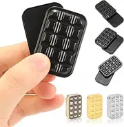 Fidget Slider for Adults - Mini Slide Metal Fidget Toys, Anxiety Relieving Metal Fidget, Stress Reducing Toy Gift for Adults & Teen（Black）