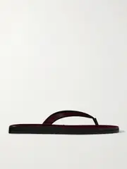 [The Row] The Row - City Leather Flip Flops - Burgundy - IT36 IT 36 Burgundy