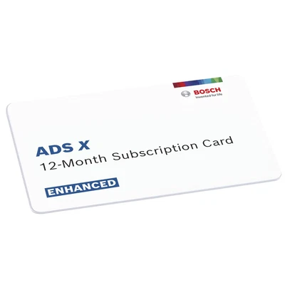 3945-SUB-ENH Bosch ADS 525X/625X 12 Month Subscription - Enhanced Plan