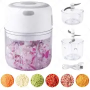 Mini Electric Garlic Chopper Food Processor Onion Grinder Fruit Mincer