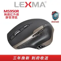 在飛比找Yahoo奇摩購物中心優惠-LEXMA MS950R 無線紅外線靜音滑鼠