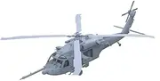 MRY-SFW Airplane Model Kits Unpainted 1/72 MH-60L DAP Black Hawk Helicopter Metal Propeller