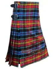 LGBT Pride Tartan Scottish Handmade Traditional Kilt For Men's Custom Size Kilts