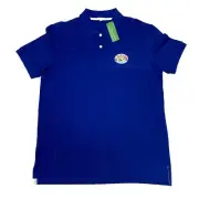 United Colors Of Benetton Polo Shirt Mens XL Blue Short Sleeve NWT Arabian Sea
