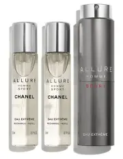 [CHANEL] ALLURE HOMME SPORT EAU EXTR&#202;ME Twist and Spray Refillable Bottle 3 x 20 ml &#8722; Eau Extr&#234;me